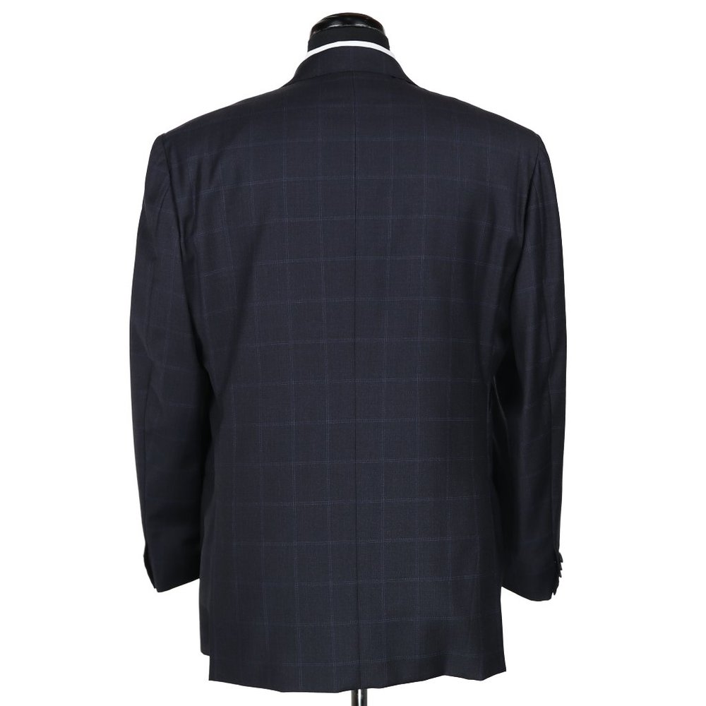 Gianluca Isaia Napoli Wool Suit Blue Windowpane - Picture 6 of 14